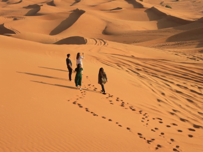4 persons in desert safari